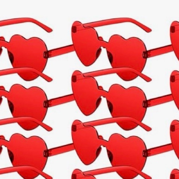 Other - Heart-Shaped Red Sunglasses (12)